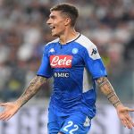 Di Lorenzo esulta contro la Juventus