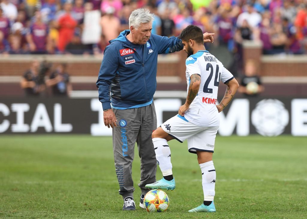 Insigne ed Ancelotti