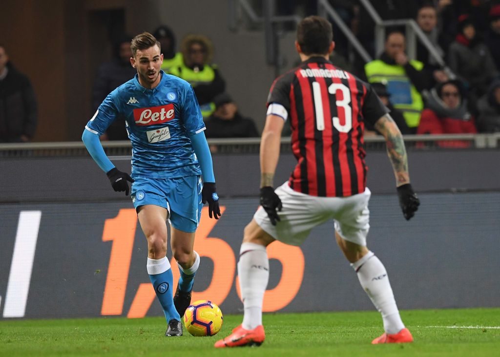 Fabian Ruiz Napoli-Milan | Getty Images
