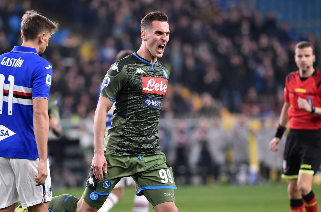 Milik Roma mercato Napoli