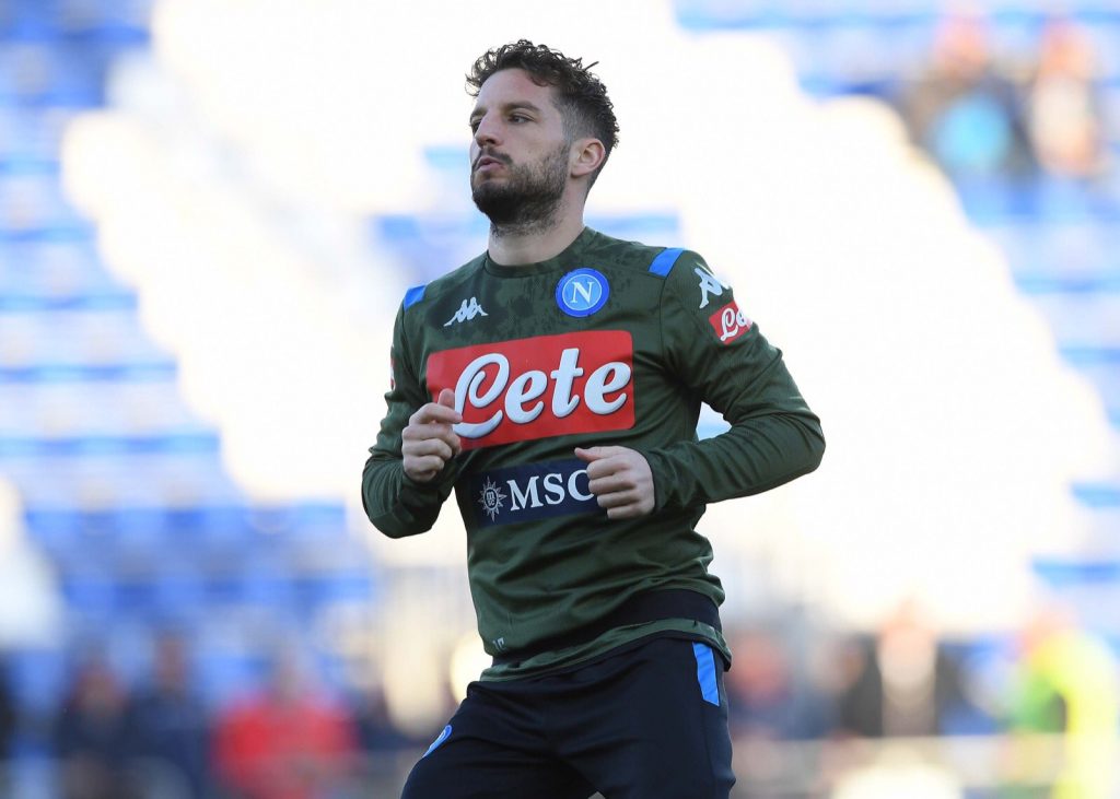 Mertens, allenamento in casa