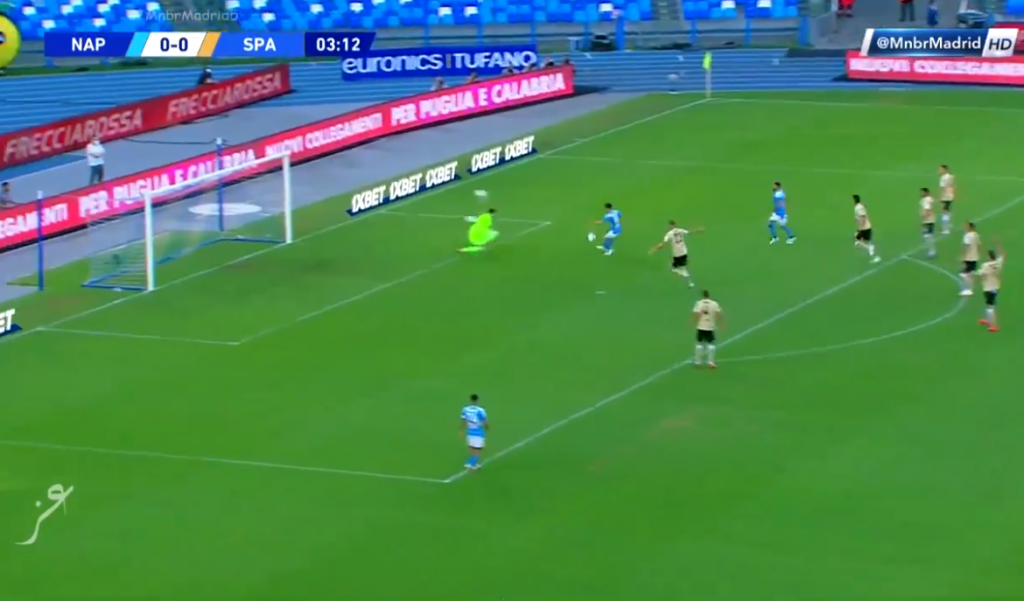 Napoli-SPAL, gol Mertens