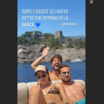 Mertens e Fabian, barca
