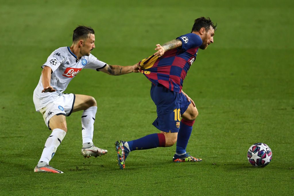 manolas messi polemica barcellona napoli