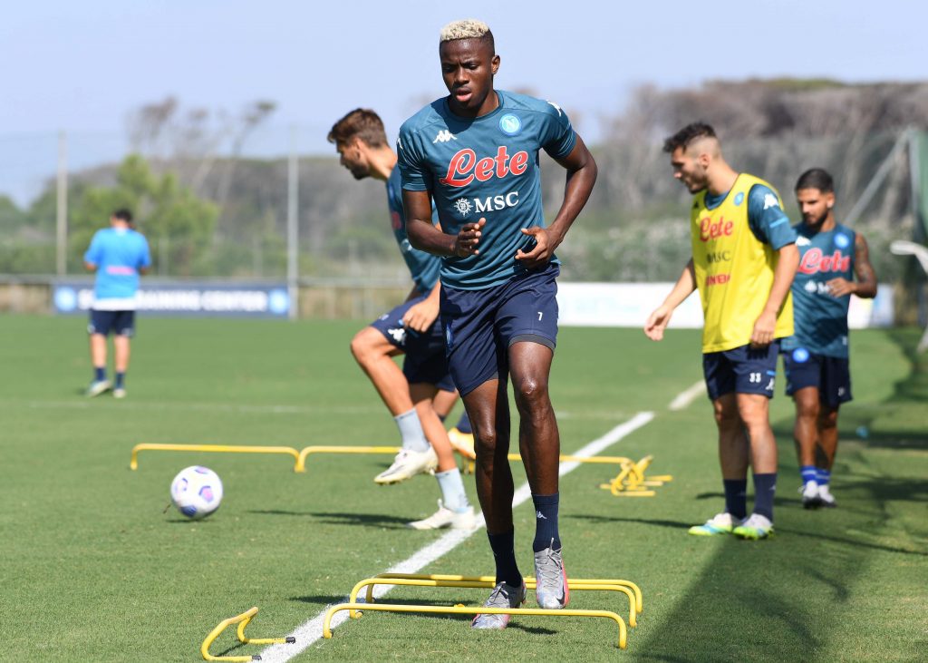 napoli report allenamento