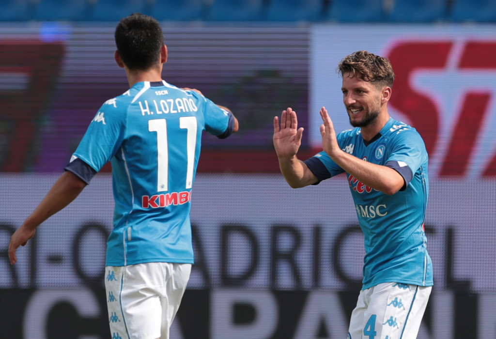 napoli crotone ritiri lozano mertens