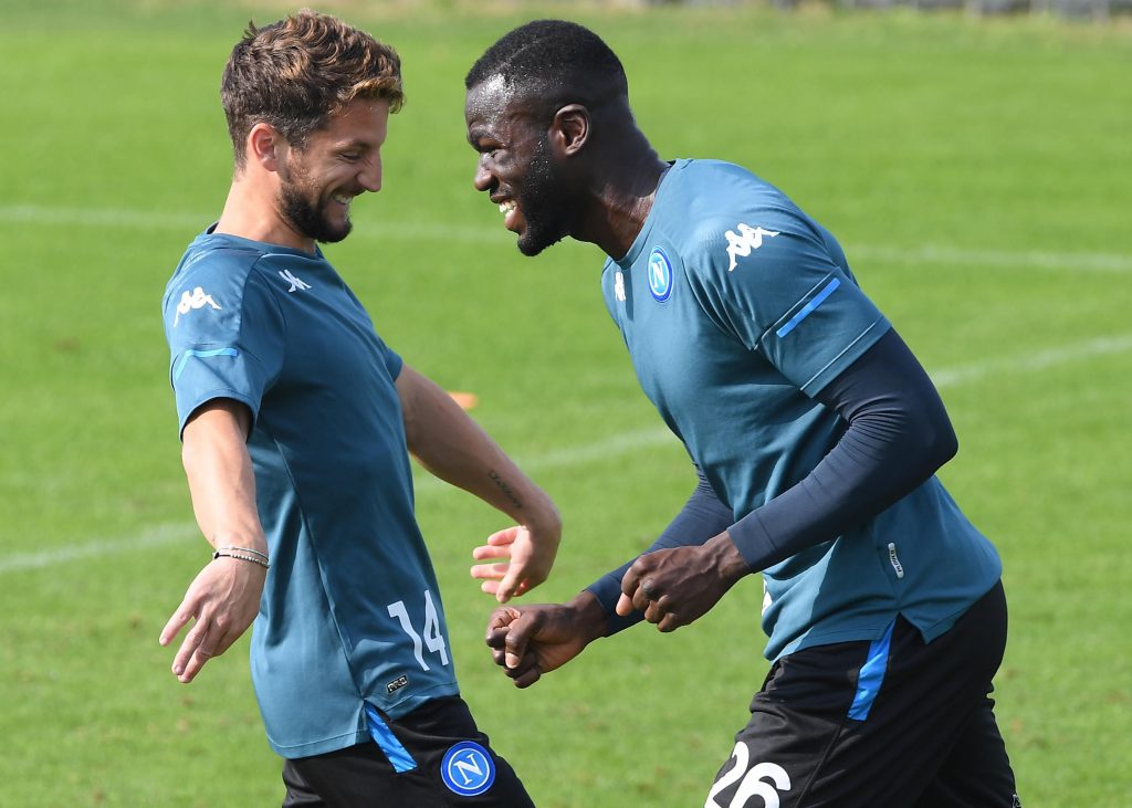 Allenamento Napoli mertens koulibaly