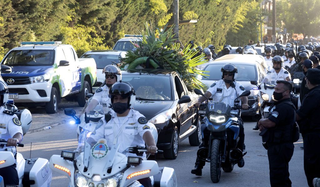 Diego Maradona's Burial Held As Fans Grieve Around The World