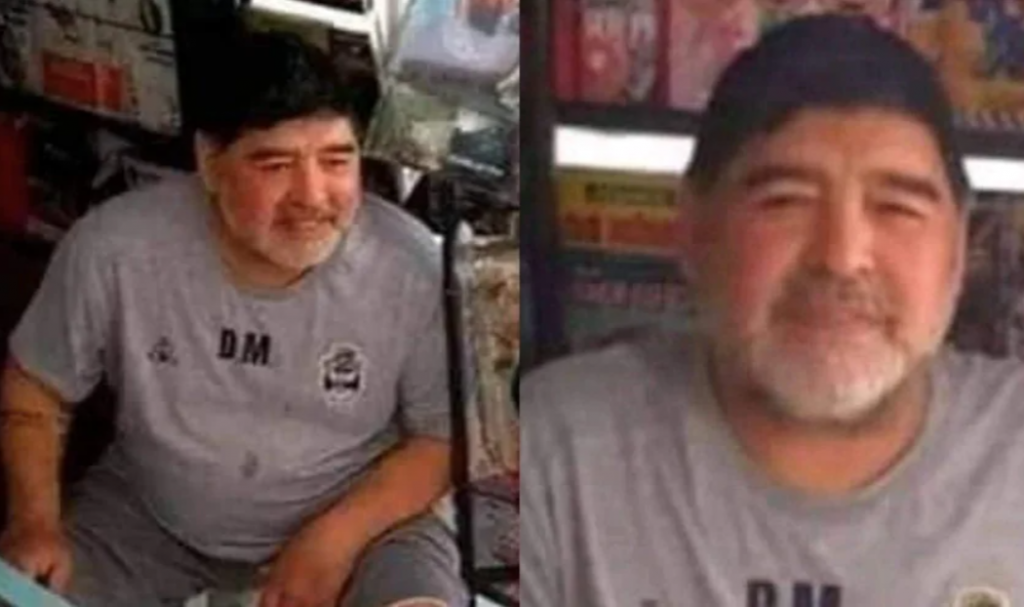 Maradona, il sosia