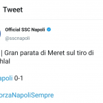 Meret, tweet Napoli