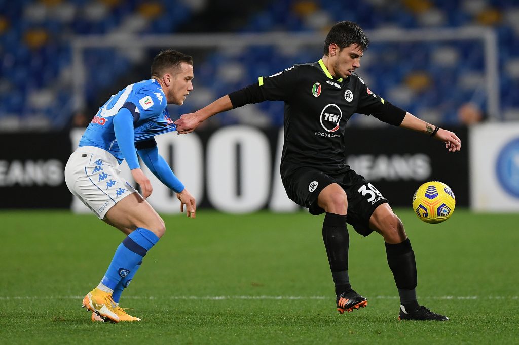 SSC Napoli v Spezia Calcio - Coppa Italia