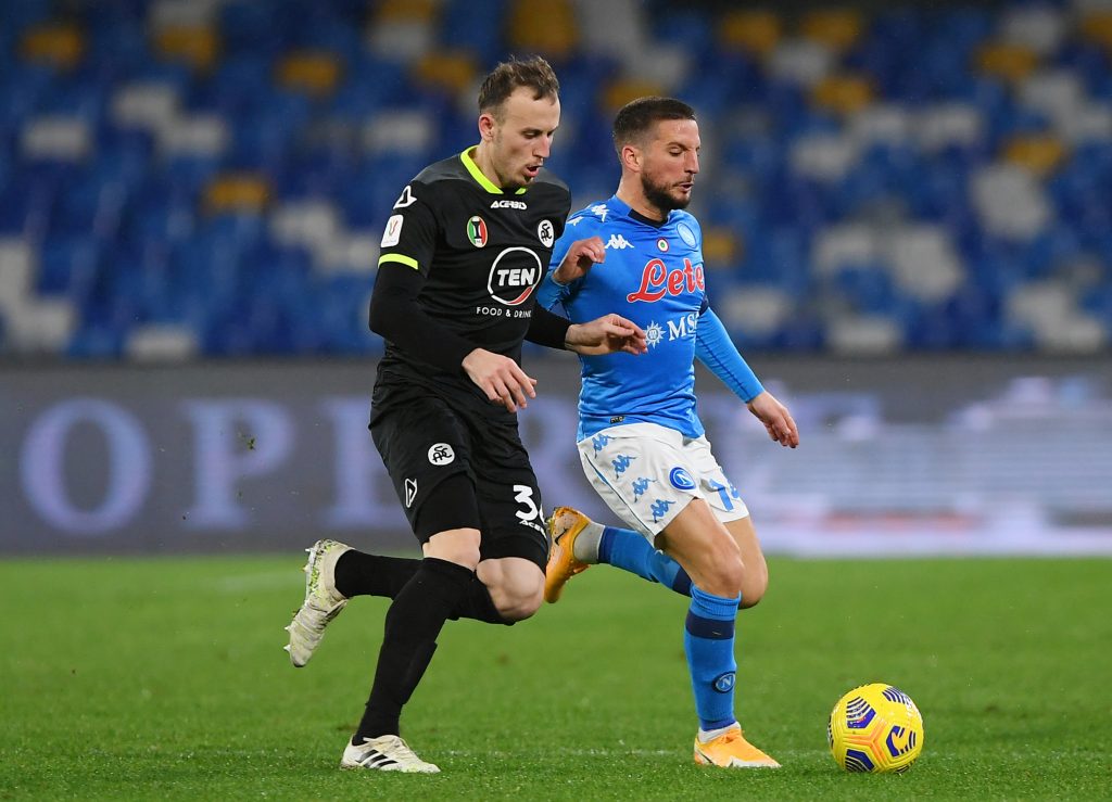 SSC Napoli v Spezia Calcio - Coppa Italia