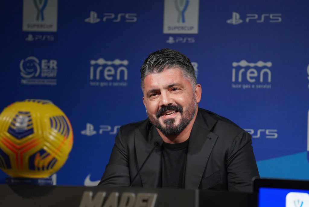SSC Napoli Press Conference - Italian PS5 Supercup