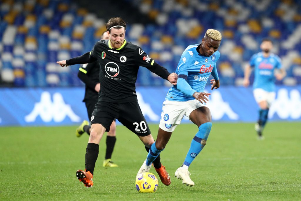 SSC Napoli v Spezia Calcio - Coppa Italia
