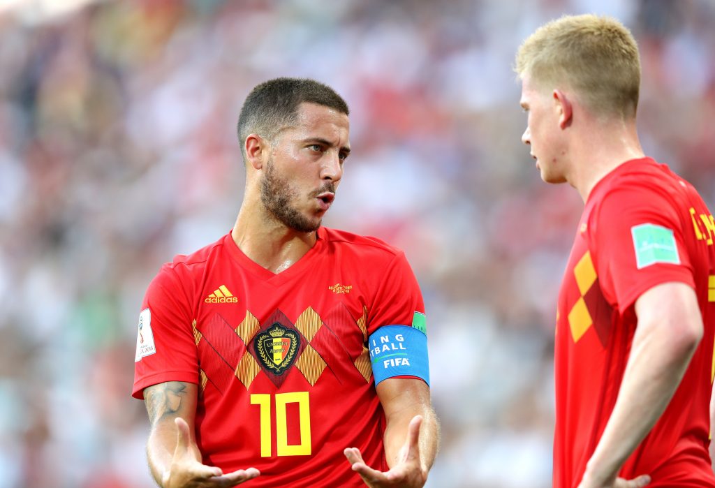 Belgio italia de bruyne hazard
