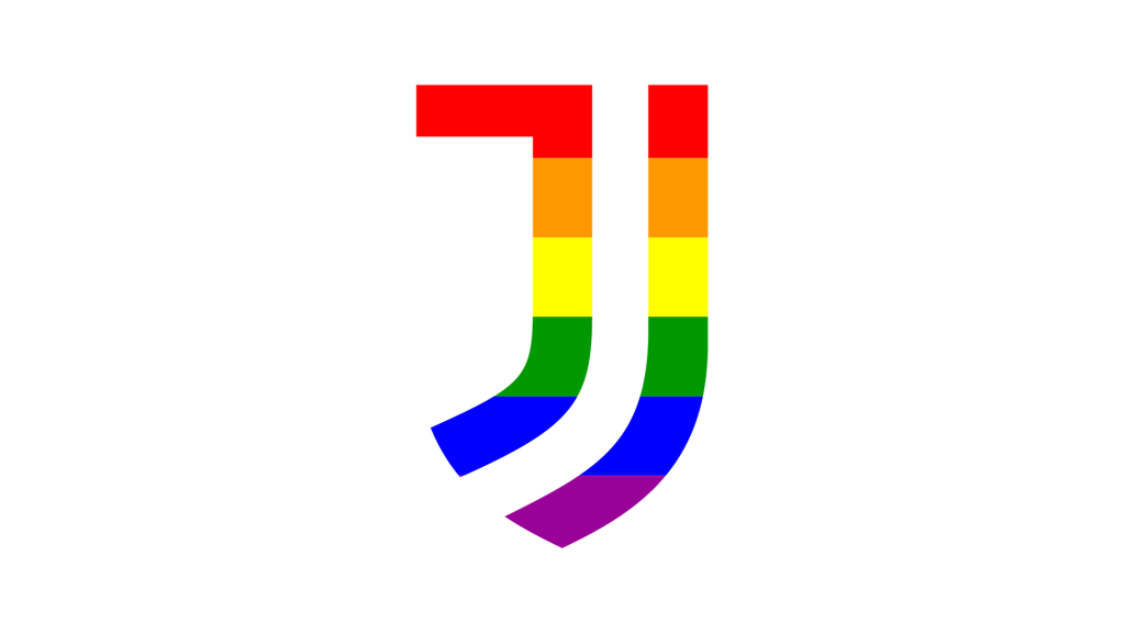 Juve, logo LGBT