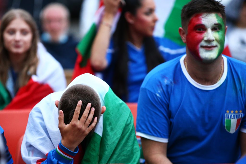 Football Fans Across England Turn Out For The Final Of The 2020 UEFA European Championships