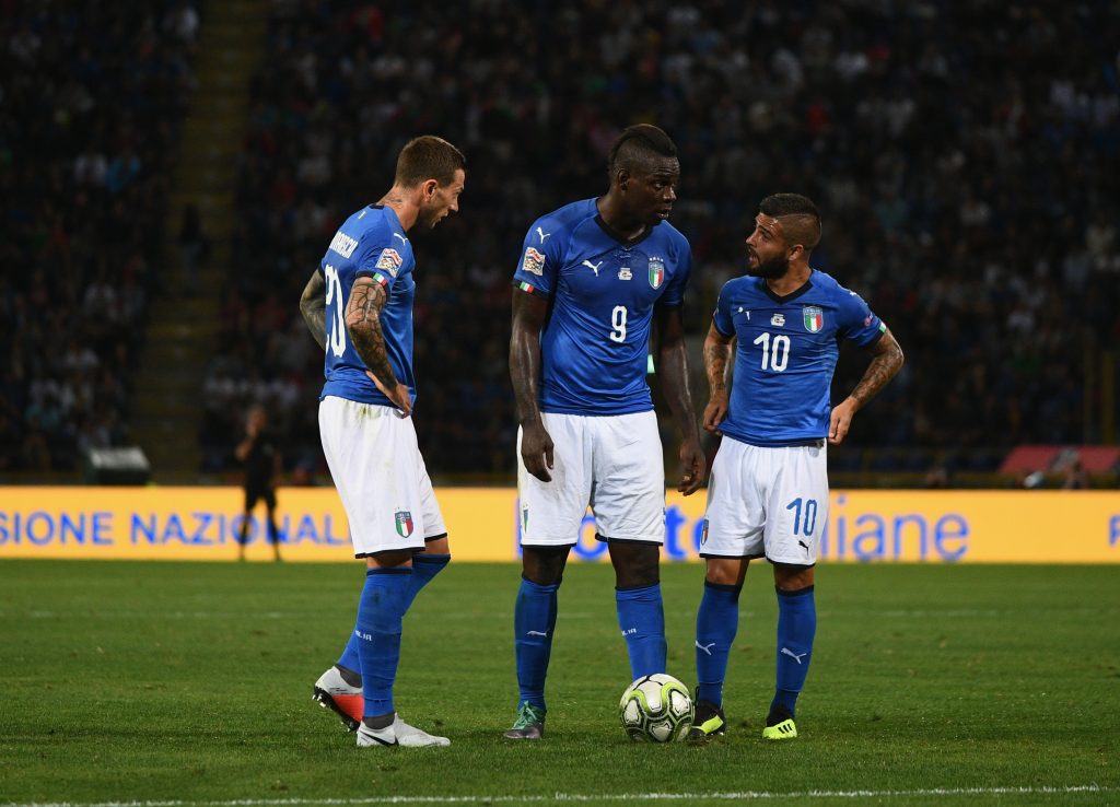 Balotelli e Insigne, Italia