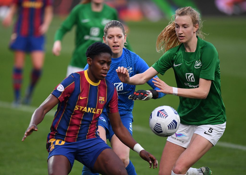 FC Barcelona v Fortuna Hjorring  - Women's UEFA Champions League Round Of 16 Leg One