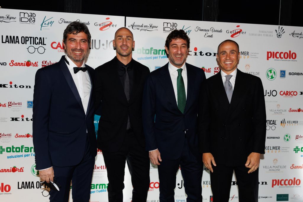 Paolo e Fabio Cannavaro con Ciro e Vincenzo Ferrara