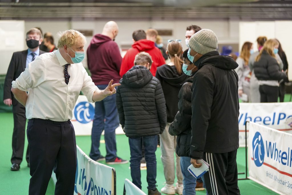 Boris Johnson Makes First Official Visit Of 2022 To A Vaccination Centre