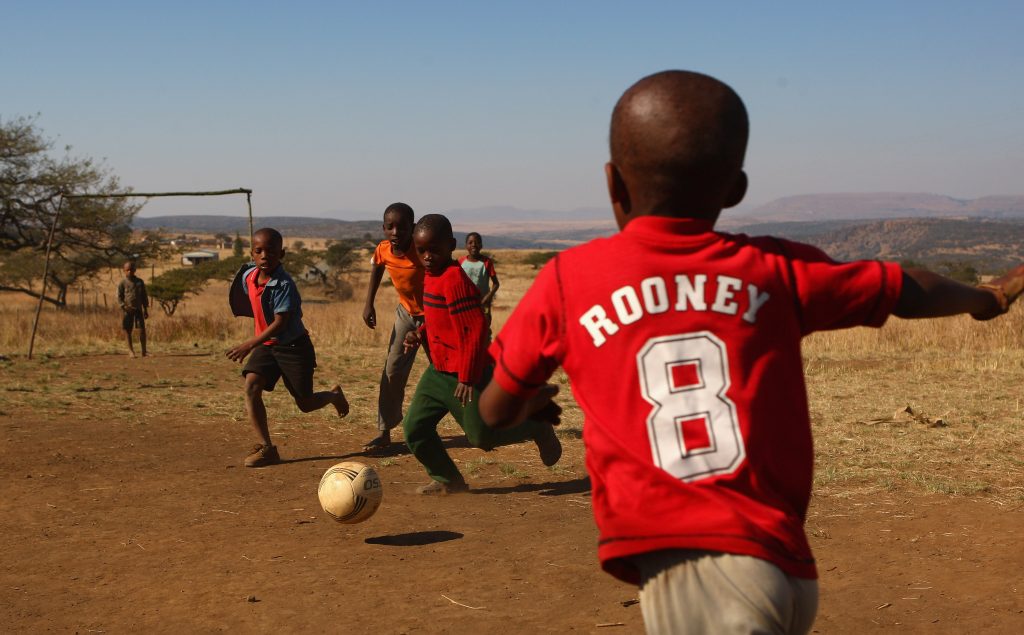 Township Kids Play Football