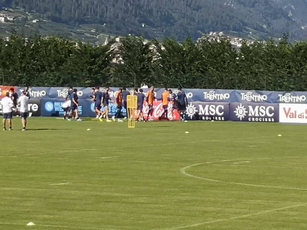 Riscaldamento napoli 9 luglio