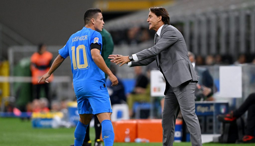 mancini italia albania raspadori