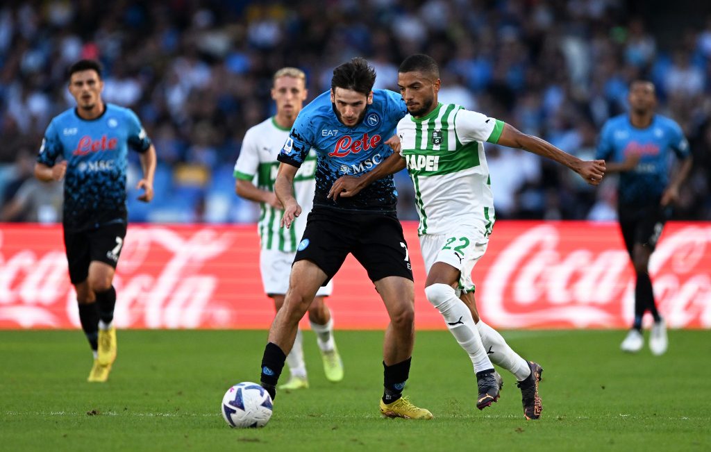 napoli sassuolo kvaratskhelia