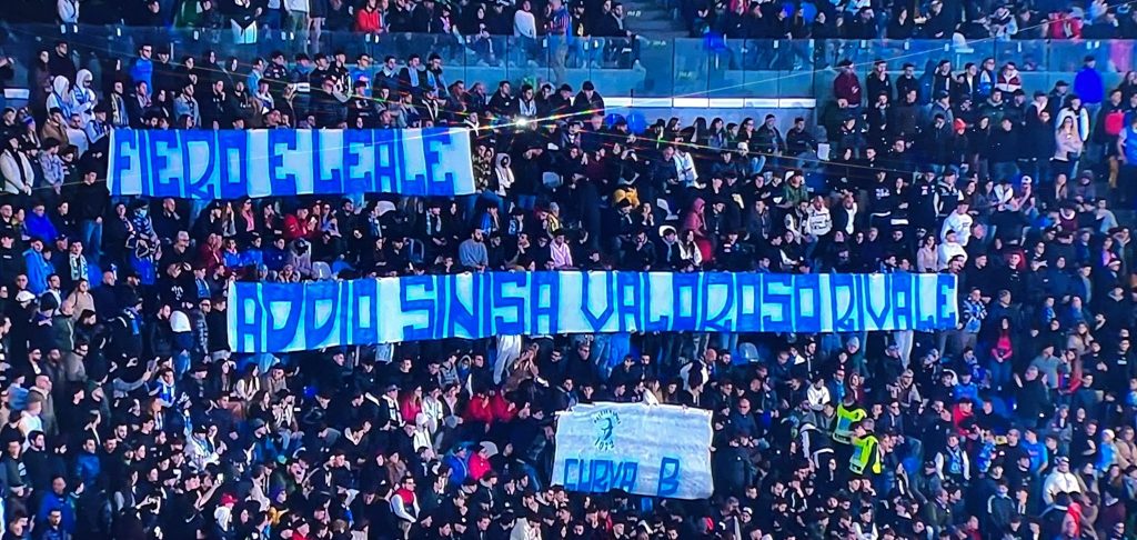 striscione napoli villarreal mihajlovic