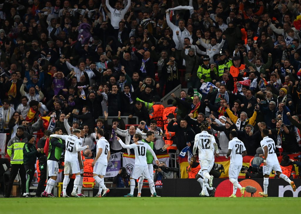 Liverpool FC v Real Madrid: Round of 16 Leg One - UEFA Champions League