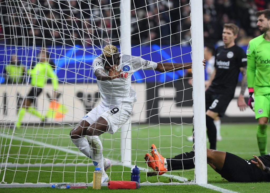 Eintracht Frankfurt v SSC Napoli: Round of 16 Leg One - UEFA Champions League