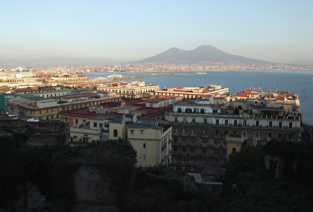 Landmarks In the Historic Southern Italian City Of Naples