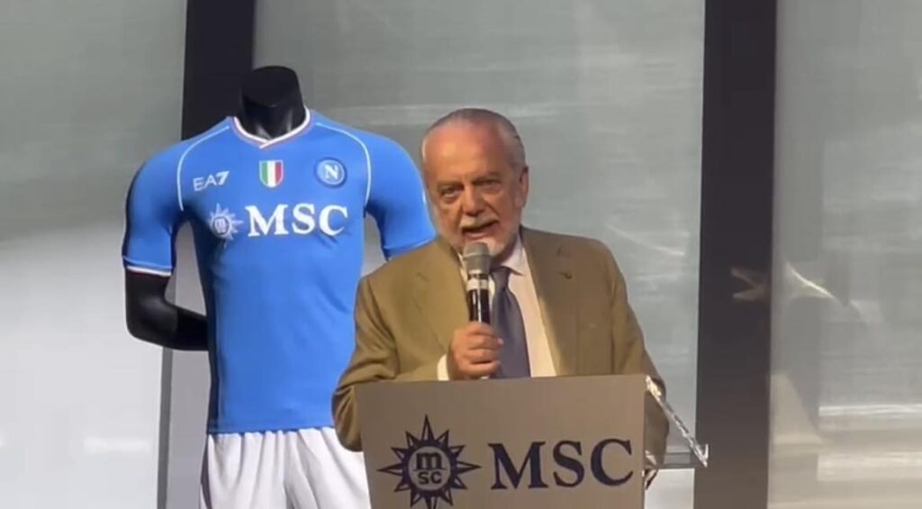 de laurentiis presentazione maglie
