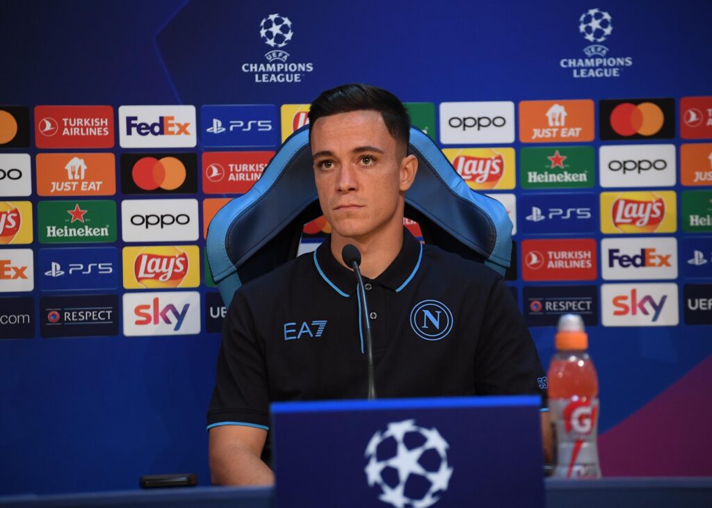 SSC Napoli Training Session And Press Conference - UEFA Champions League 2023/24