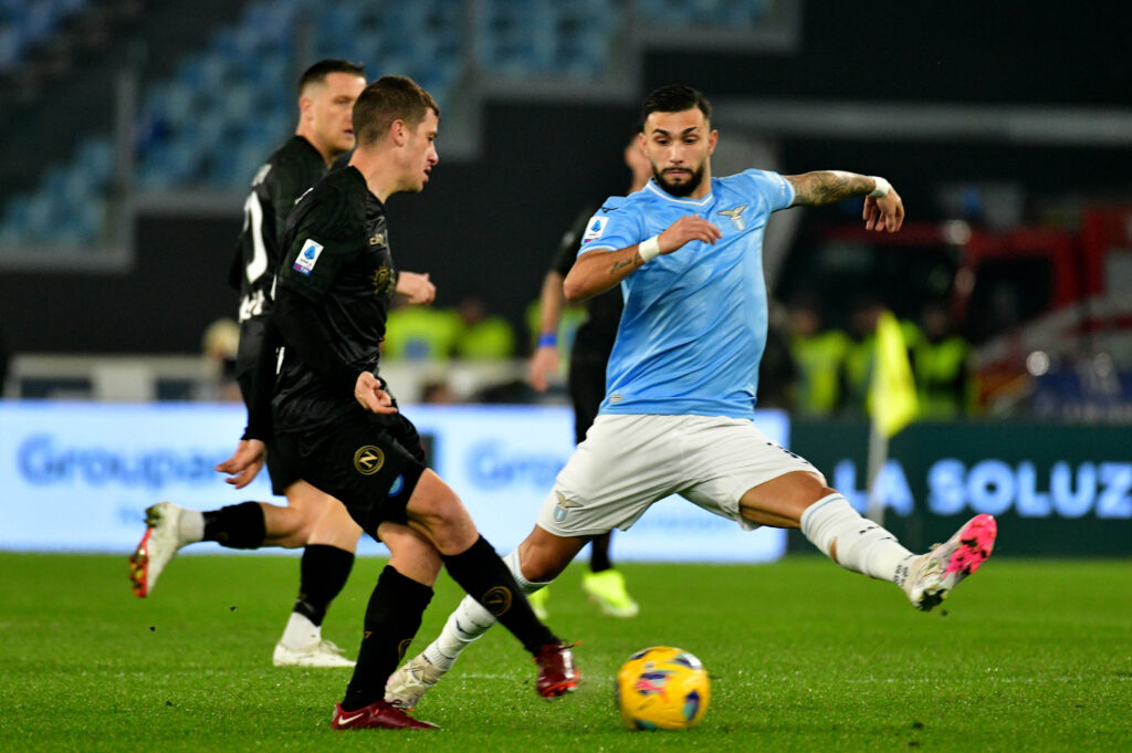 Il primo tempo del match dell'Olimpico si chiude a reti bianche