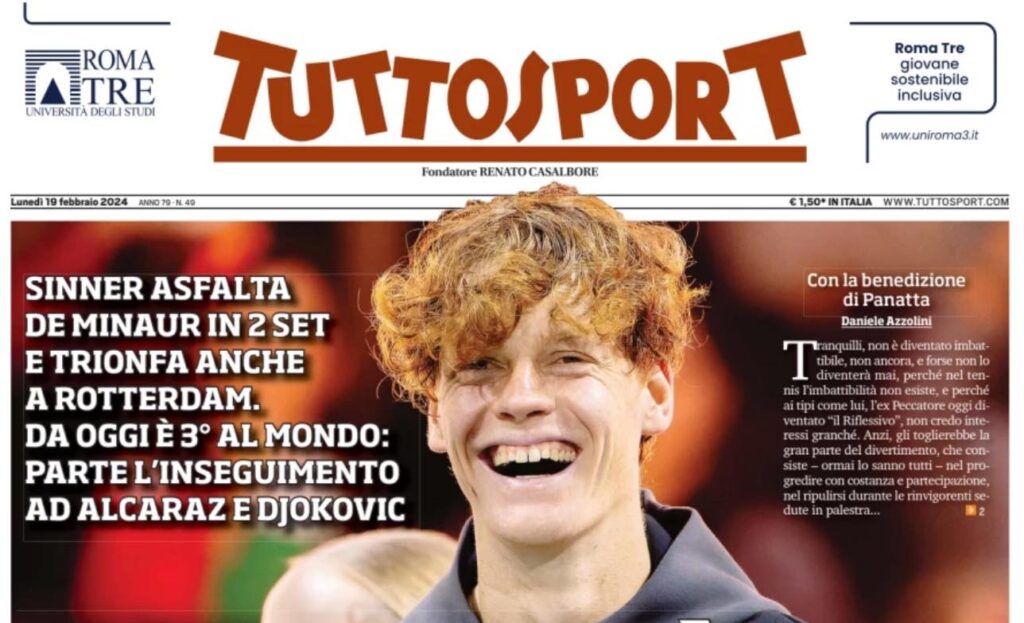 prima pagina tuttosport oggi