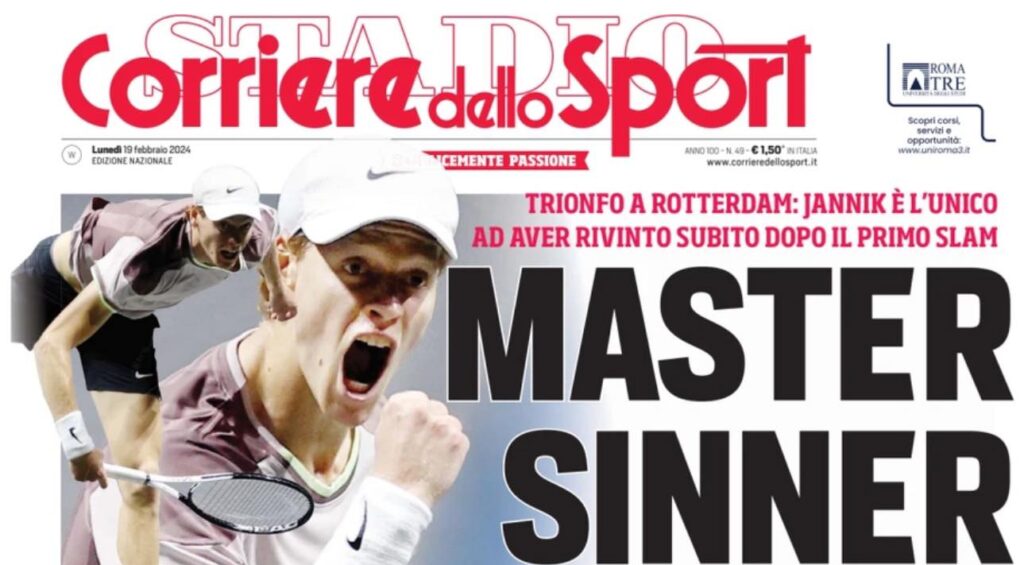 prima pagina corriere dello sport oggi