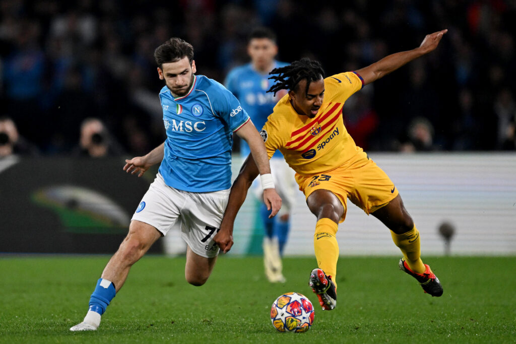 SSC Napoli v FC Barcelona: Round of 16 First Leg - UEFA Champions League 2023/24