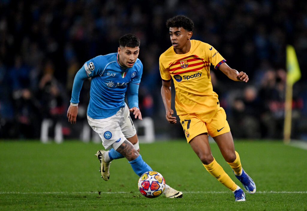 SSC Napoli v FC Barcelona: Round of 16 First Leg - UEFA Champions League 2023/24