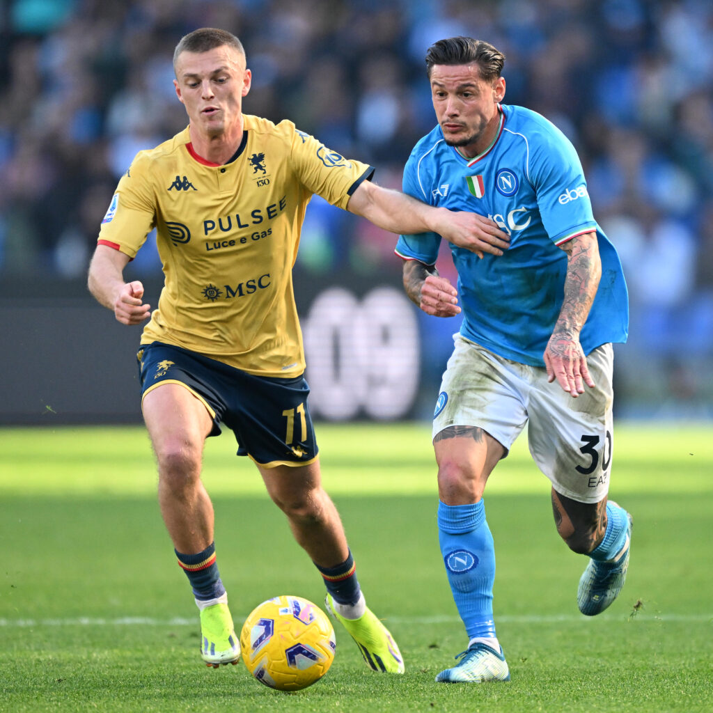 Le immagini del primo tempo di Napoli-Genoa