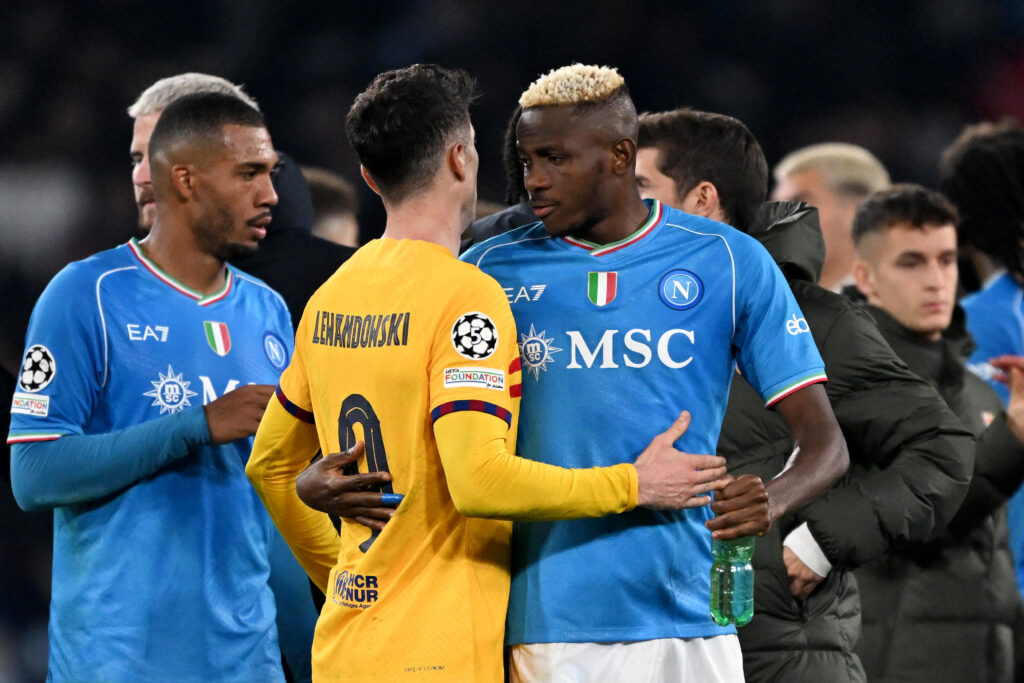SSC Napoli v FC Barcelona: Round of 16 First Leg - UEFA Champions League 2023/24