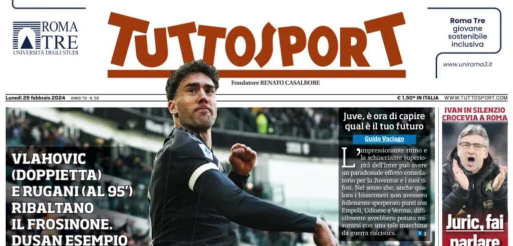 prima pagina tuttosport oggi