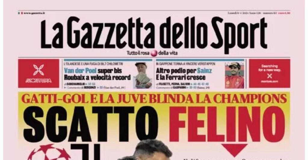 PRIMA PAGINA GAZZETTA DELLO SPORT OGGI: “Inzaghi al rinnovo, ci metto la firma”