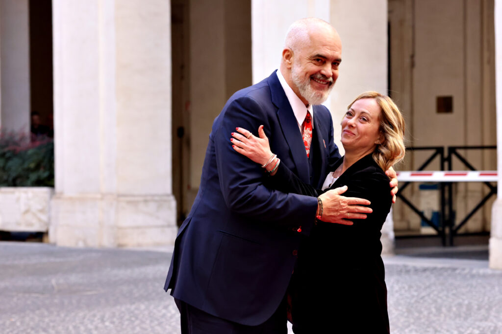 Italian PM Meloni Greets UK PM Rishi Sunak Ahead Of  'Atreju 2023'