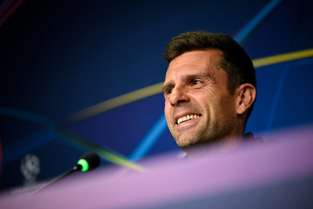 Juventus Training Session And Press Conference - UEFA Champions League 2024/25 League Phase MD6