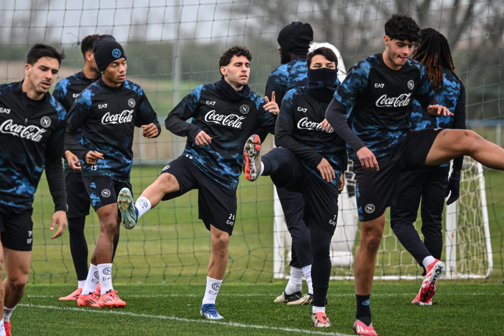 Il primo allenamento di Luis Hasa con il Napoli