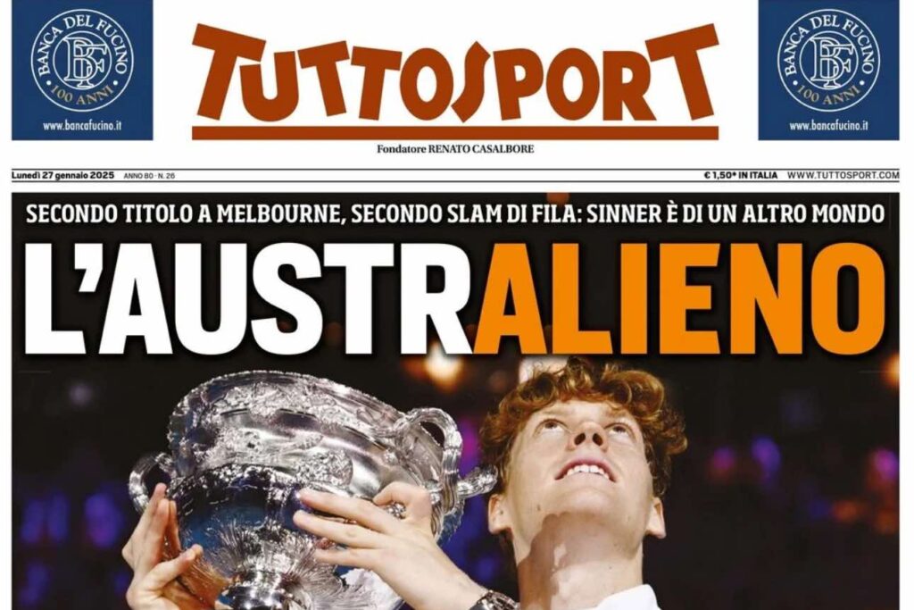 prima pagina tuttosport oggi