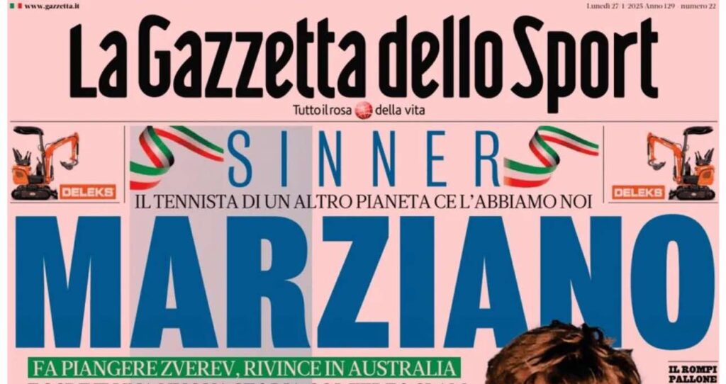 PRIMA PAGINA GAZZETTA DELLO SPORT OGGI: “Inzaghi al rinnovo, ci metto la firma”