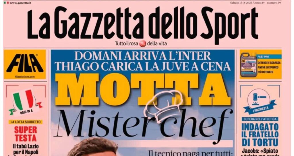 PRIMA PAGINA GAZZETTA DELLO SPORT OGGI: “Inzaghi al rinnovo, ci metto la firma”